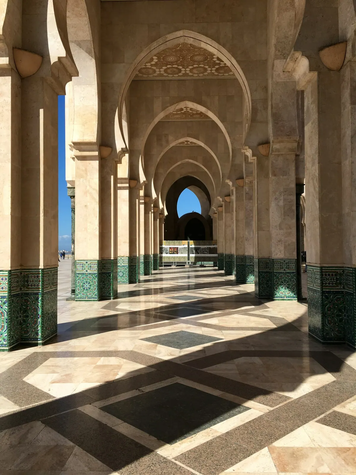 Moroccan palace architecture in Casablanca