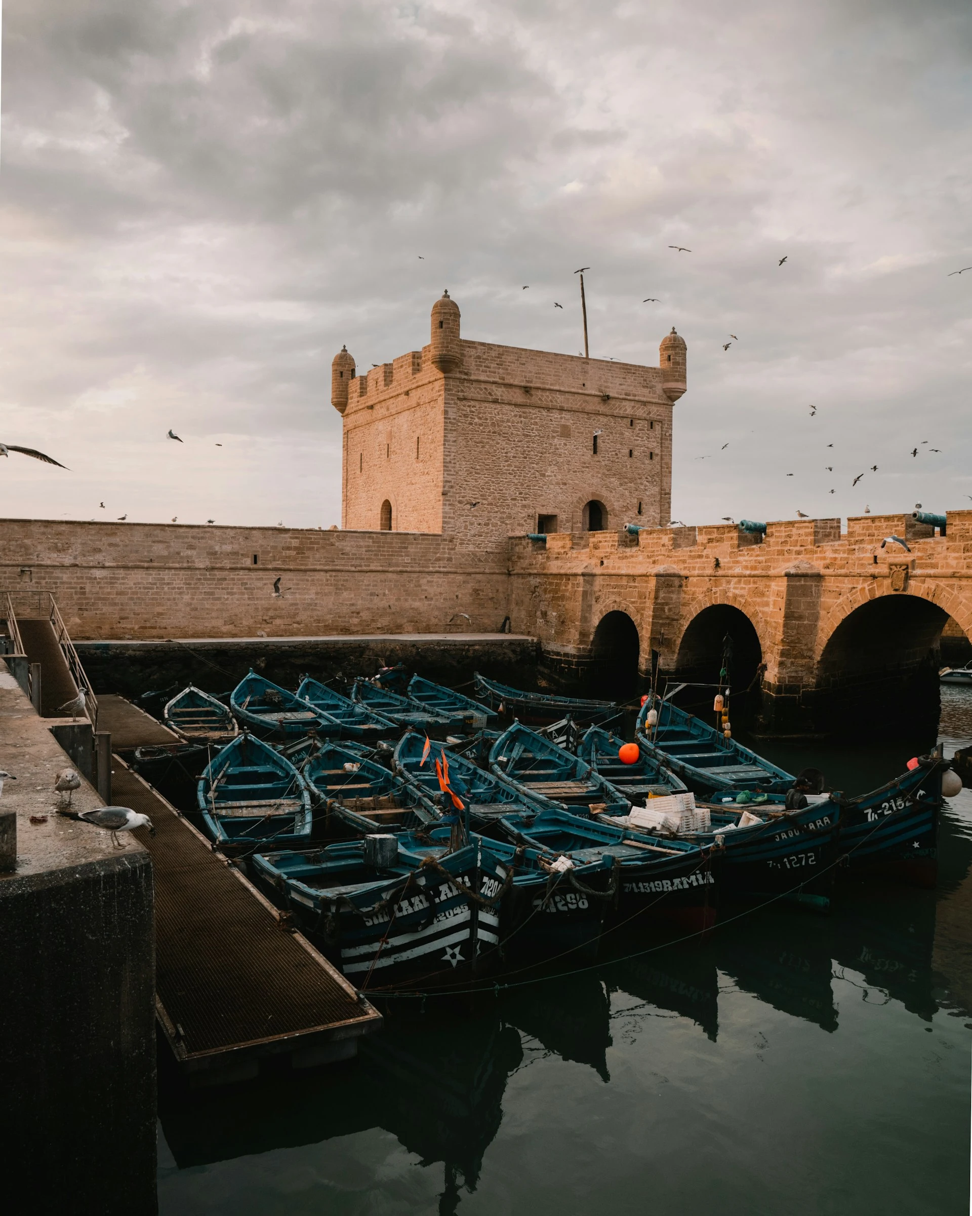Fishing boats on the Essaouira coast