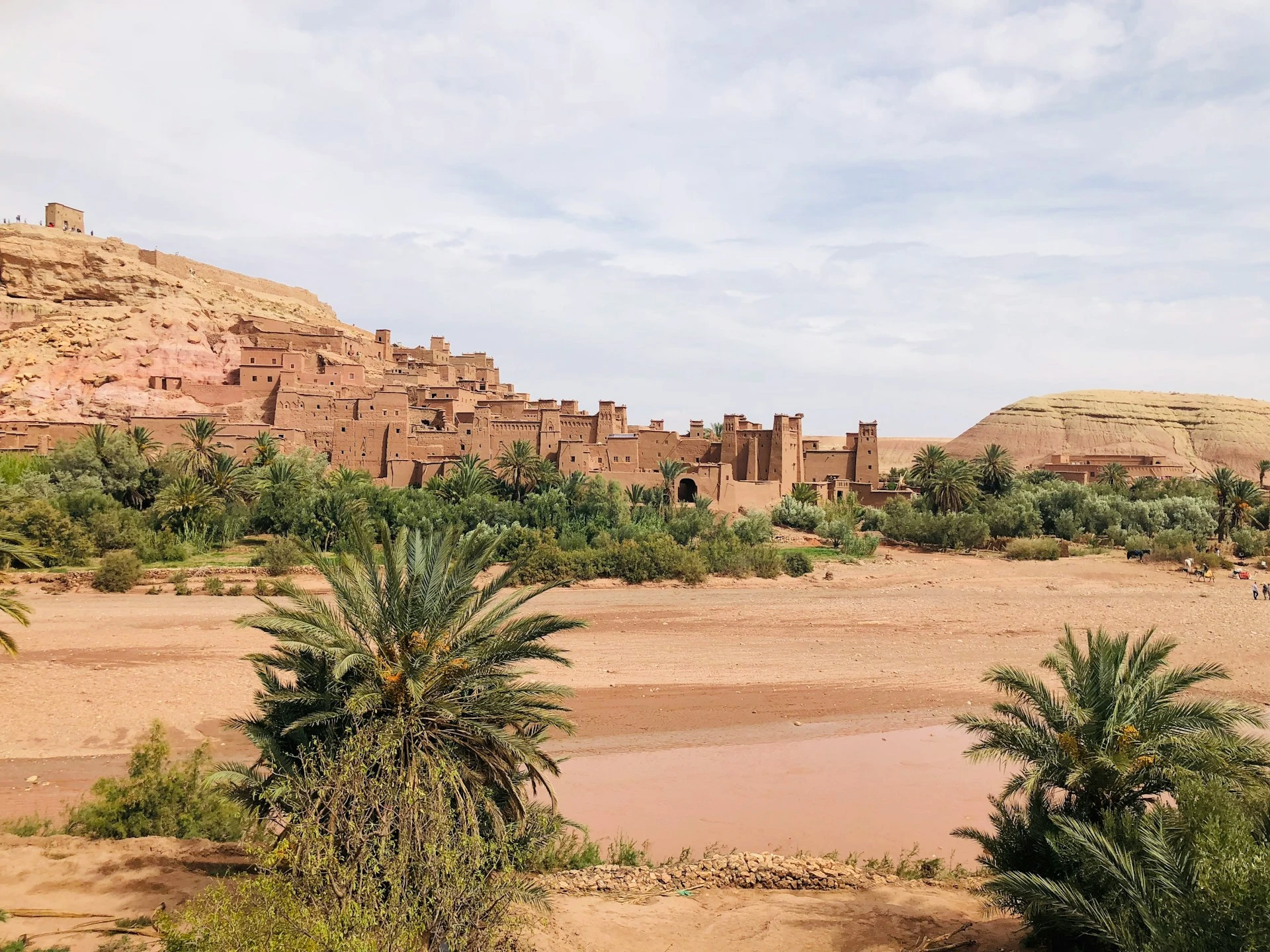 Ouarzazate kasbah and palm oasis on a private Morocco tour
