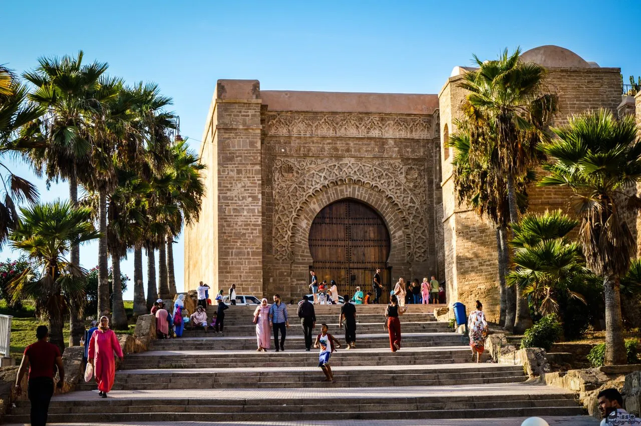 Royal landmark stairs in Rabat