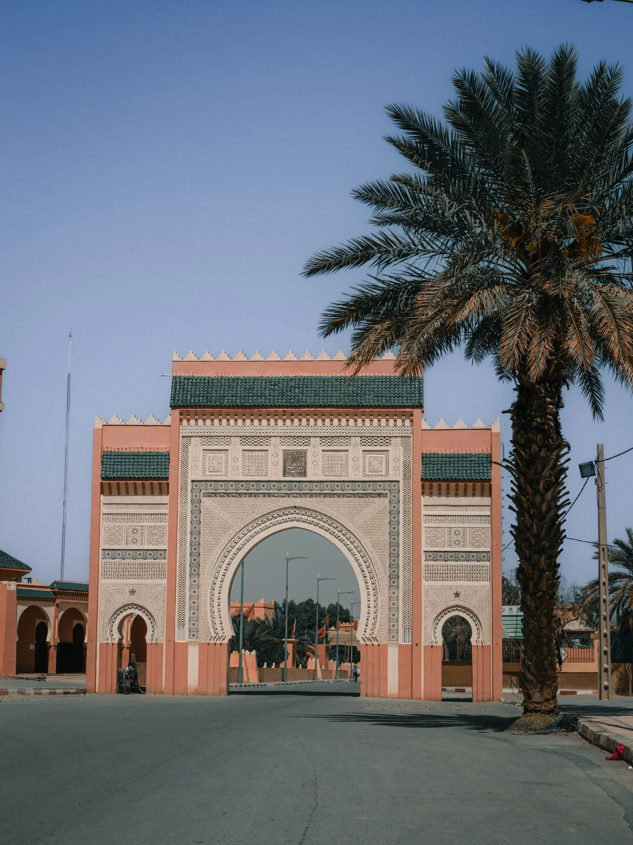 Traditional doorway in Rissani near the Sahara